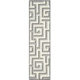 thumbnail image 2 of SAFAVIEH Four Seasons Lazar Geometric Polyester Runner Rug, Ivory/Grey, 2'3" x 8', 2 of 6
