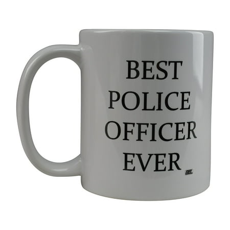 Rogue River Funny Coffee Mug Best Police Officer Ever Novelty Cup Great Gift Idea For Law Enforcement PD Men or Women (Police Officer)