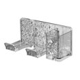 thumbnail image 3 of Estante para secador de pelo Fernando Soporte para alisador de pelo Organizador colgador resistente para dormitorio herramientas, 3 of 8