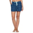 thumbnail image 5 of Ashford & Brooks Women's 2 Pack Woven Plaid Sleep Pajama Lounge Boxer Shorts, 5 of 6