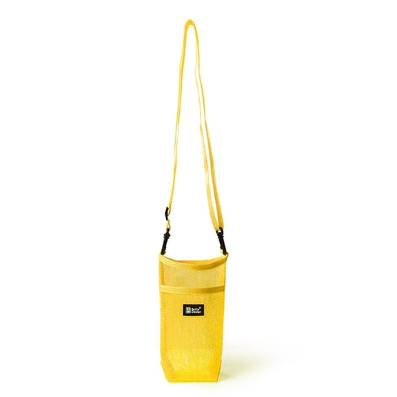 Water Bottle Holder with Adjustable Shoulder Strap Water Bottle Carrier Lightweight Mesh Water Bottle Bag