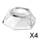 thumbnail image 1 of Base Acrílica para Esfera de Cristal Baoblaze Soporte de Exhibición DIY 4 Piezas, 1 of 8