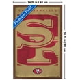 thumbnail image 3 of NFL San Francisco 49ers - Logo 25 Wall Poster, 22.375" x 34" Framed, 3 of 5