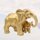 thumbnail image 5 of GOOHOCHY Adorno de resina con forma de elefante, escultura de escritorio para el hogar, la oficina y el jardín (dorado), 5 of 7