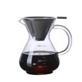 thumbnail image 1 of Pour Over Coffee Maker, Manual Coffee Filter, Pour Over Coffee Maker Cup 400ml, Pour Over Coffee Maker, Borosilicate Glass Carafe, Manual Pour-Over C, 1 of 5