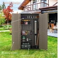 thumbnail image 6 of OFFIGAM 52CuFt Vertical Resin Storage Shed Waterproof with 4 Coffee Shelves 50x29x79.5in, 6 of 7