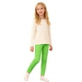 thumbnail image 2 of JTieacloth Girls Loose Pants Winter Girls Fleece Lined Leggings Thickened Thermal Tights For Toddler To Big Kids Soft Stretchy Base Layer Pants,Sizes 6-7 Years, 2 of 7