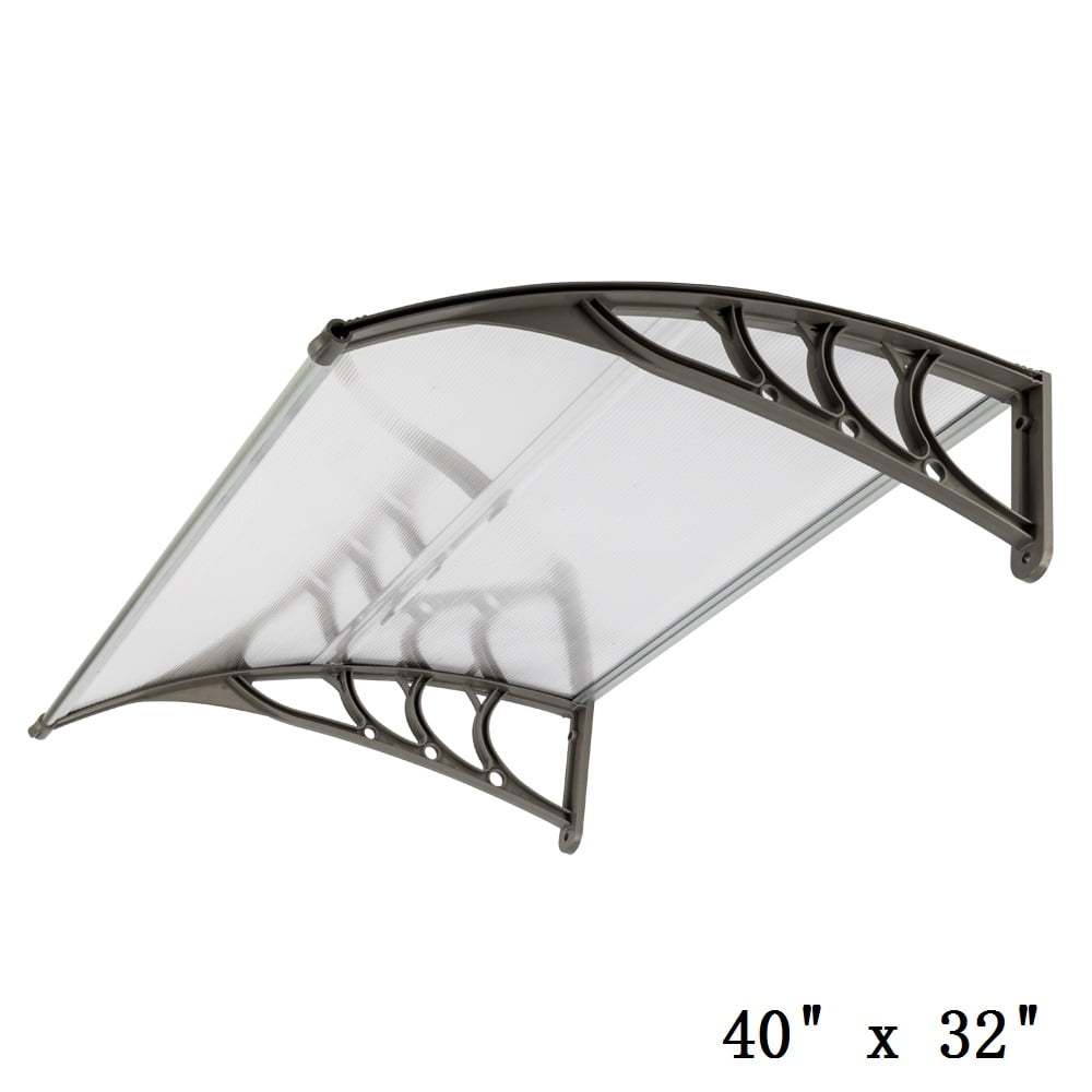 Polycarbonate Window Door Awning Canopy, Outdoor Patio Rain Protection