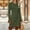 Army Green, variant on Ygbgbb Women’s Fashion Fringe Hem Long Sleeve Dresses Cozy Solid Crew Neck Knit Dresses Casual Nightclub Party Mini Dress Coffee XL