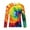 Yellow, variant on Men's Tie Dye Sun Protection Shirts UPF 50+ UV Long Sleeve Rash Guard Shirt Fishing Running Swimming Shirts for Men