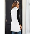 thumbnail image 6 of Zeagoo Womens Long Vests Sleeveless Draped Lightweight Open Front Cardigan Layering Vest with Side Pockets, 6 of 6