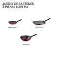 thumbnail image 2 of Juego de sartenes Tramontina Loreto 3 Piezas rojo, 2 of 4