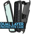 thumbnail image 4 of Value Pack for 5.5" LG LV5 LG K10 2017 LG K20 Plus LG K20 V Combo Holster Belt Clip Kickstand Raised Bevel Design Enhance Camera and Screen Protection Shockproof Bumper Phone Case + [Huntingcamo], 4 of 4