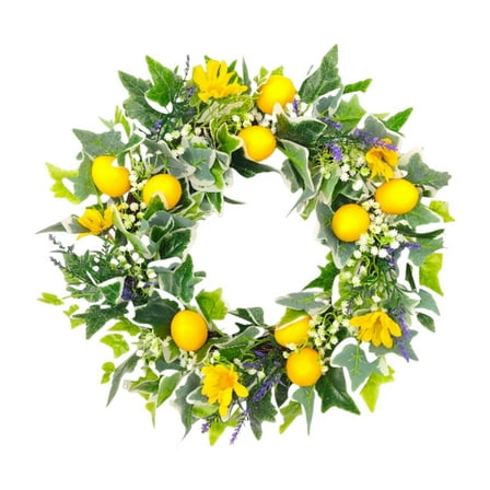 Kuntesetty Artificial Spring Summer Fruit Wreath Decorative Round Housewarming