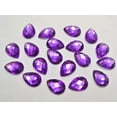 thumbnail image 5 of U8MO 200 Dark Purple Acrylic Flatback TearDrop Rhinestone Gems 10X14mm No Hole, 5 of 6