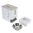 thumbnail image 2 of Distributeur de Nourriture pour Animaux, Récipient Multifonctionnel pour Nourriture Sèche avec Bol, Récipient de Stockage pour Nourriture pour Chats Intérieur Extérieur, 2 of 7