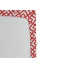 thumbnail image 2 of Ambesonne Pink Fitted Sheet, Horizontal Image with Diamond, Full Size, Dark Coral and White, 2 of 2