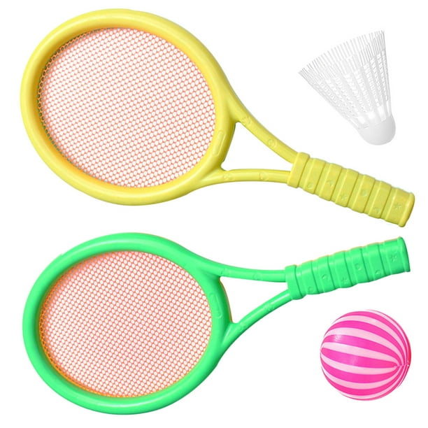 Raquette de Tennis pour Enfants avec Sac, 2 Raquettes en Plastique