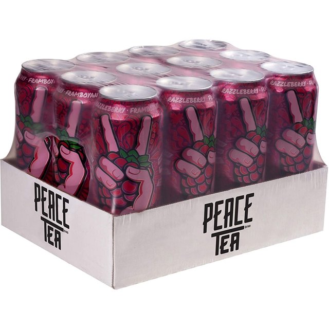 YBQF Iced Tea Razzleberry Raspberry Flavor Case of 12 Cans 11.5 oz Each