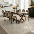 thumbnail image 3 of SIXHOME 5'x7' Area Rugs Washable Vintage Rugs for Living Room Distressed Floral Area Rug Indoor Soft Carpet Rugs for Bedroom Dining Room Office Throw Rugs Farmhouse Home Decor Beige, 3 of 7