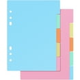 thumbnail image 3 of ELAYARD Tab Dividers 6-Hole Tab Dividers with Labels Index for A5 Binder Planner or Notebook Organization 10Pcs(8.27X6.26X0.04in), 3 of 9