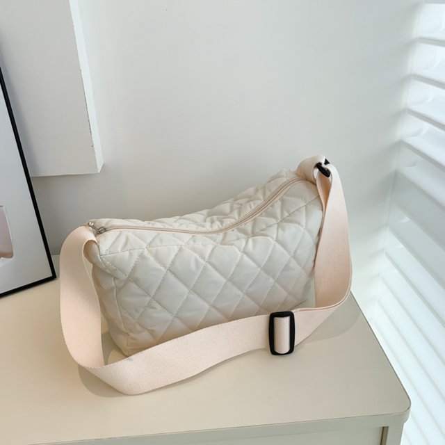 Bolsa cruzados acolchados a la moda, de nailon sólidos para compras de viaje Ndcxsfigh Para Estrenar