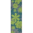 thumbnail image 2 of Grey, Jace 11x24 Black Ornate Wood Framed with Double Matting Museum Art Print Titled - Floralpattern, 2 of 4