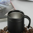 thumbnail image 4 of 12 OZ Coffee Travel Mug Cup Stainless Steel Insulated Tumbler Handle Splash Proof Lid Straw Opening Double Wall Vacuum for Hot Cold Drinks, Ice, Tea, Camping, 4 of 9