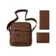 thumbnail image 1 of Kit Bolso Mariconera Hombre Maletin Bandoleras Y Billetera Marron, 1 of 3