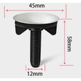 thumbnail image 2 of uds. TAPONES PARA CUBIERTA DE ORIFICIO BLANCO PARA LAVABO, LAVABO, BIDÉ, PAR DE TAPONES, negro, 2 of 3