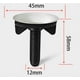 thumbnail image 2 of 5 uds TAPÓN DE CUBIERTA DE AGUJERO BLANCO PARA LAVABO DE LAVABO AGUJERO DE BIDÉ TUNC Sencillez 5,8*4,5 cm, 2 of 3