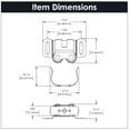 thumbnail image 3 of Hickory Hardware P108-2C-25B 1.37 in. Cabinet Catch, Cadmium - Pack of 25, 3 of 4