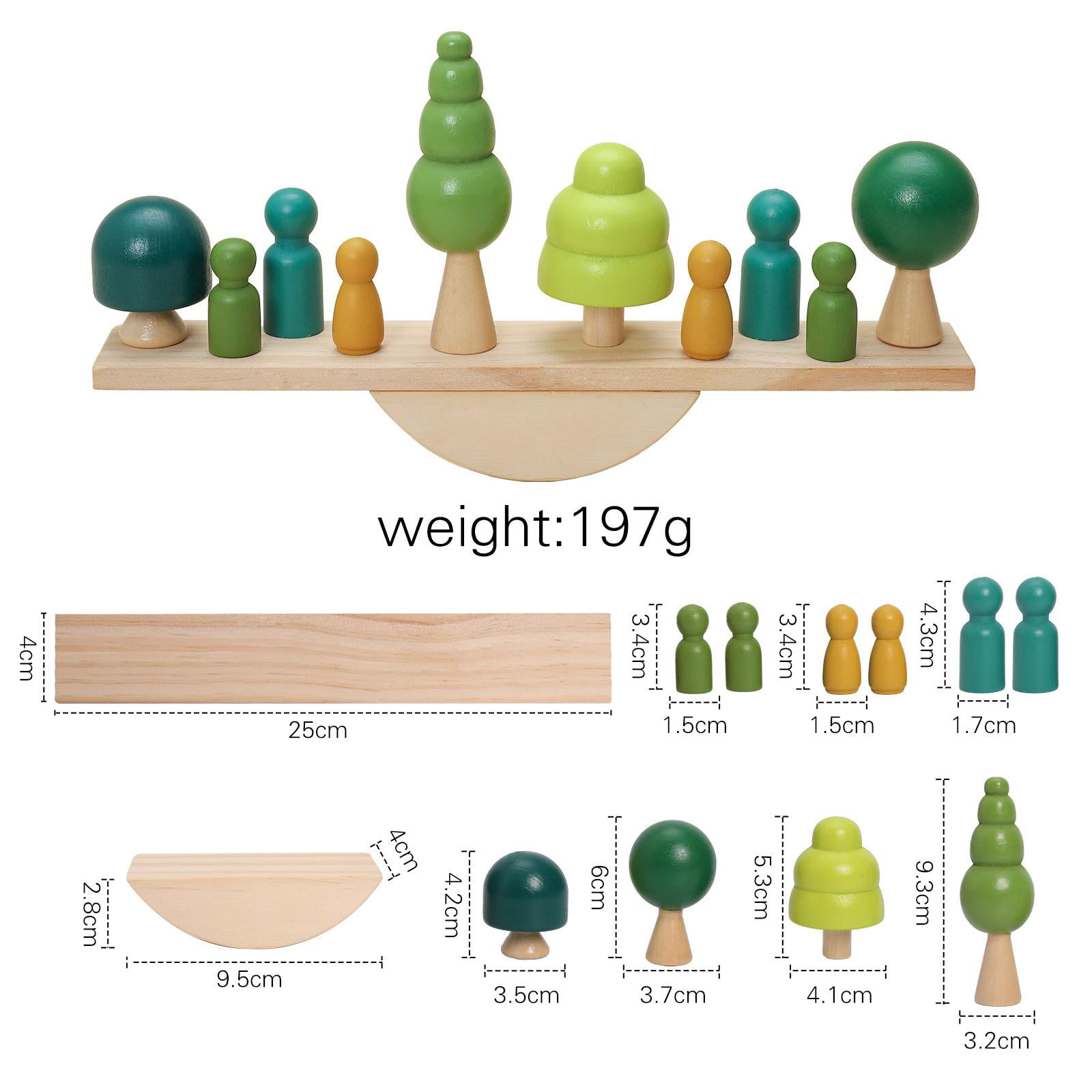 LeeQinersw Balance Scale Toy Activity Puzzles Early Educational Toy Developing Intelligence