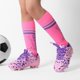 thumbnail image 5 of Botines de Fútbol Juveniles DREAM PAIRS Rosa y Morado Talla 4 con Medias, 5 of 5