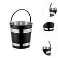 thumbnail image 6 of deevoka Portable Ice Bucket Ice Bucket Bucket Home Bar Accessories Stainless Steel black, 6 of 9