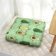 thumbnail image 3 of Kawaii Avocado Floor Pillow&nbsp;– 22x22 Inch Large Meditation Cushion, Dutch Velvet, Sweet Green Avocado Design for Yoga & Lounge, 3 of 7