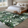 thumbnail image 4 of Green Palm Leaves Area Rug 5x8 FT, Non Slip Bedroom Throw Carpet, Summer Tropical Leaf Vintage Washable Soft Floor Carpet Non-Shedding Rug for Living Room Nursery Dorm Office, 4 of 9