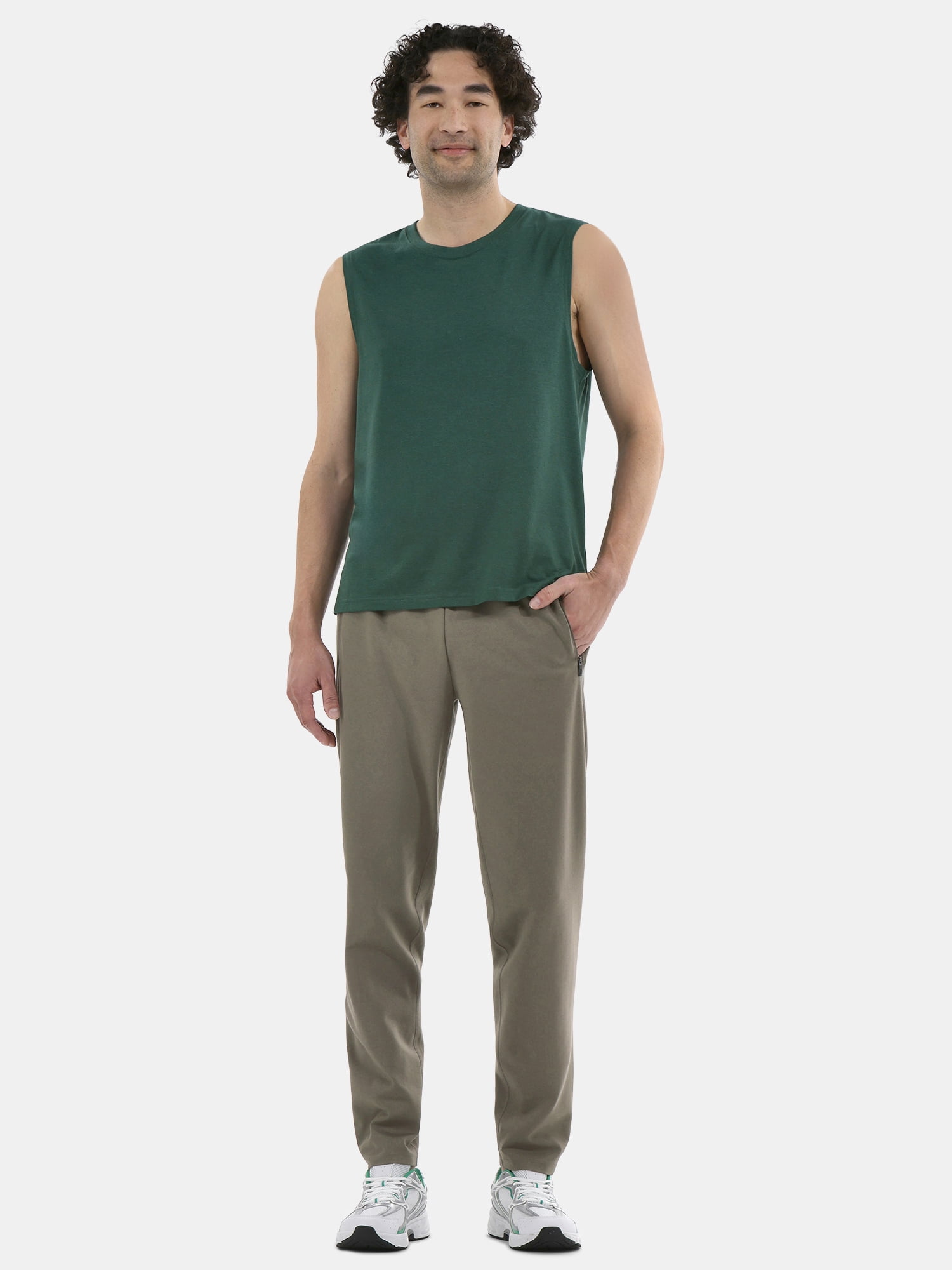 Athletic Works Men's and Men's Big & Tall Tri-Blend Muscle Tee, Sizes XS-4XLT