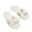 Beige, variant on NOKIO Elegant Women'S Slip-On Slippers Plush Slippers Indoor Home Casual Butterfly Cotton Slippers Women's X-Slide Slipper Satin Trim with Memory Foam Slippers