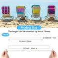 thumbnail image 3 of Uxcell 4-Pack Bandas para Sillas de Playa, Clips de Toalla Reutilizables para Cruceros y Piscinas[Blanco], 3 of 7