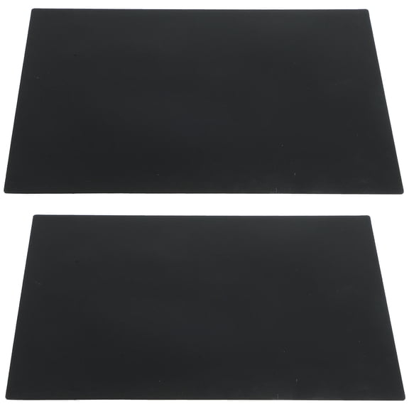 WESIEVYA 2Pcs Reusable Black Silicone Placemats Washable Non Slip Table Mats for Home