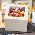 thumbnail image 5 of Livease Cake Boxes 8x8x8 Inches with Boards, 8 Pack White Bakery Boxes with Window, Cake Carrier, 5 of 8