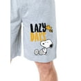 thumbnail image 2 of Peanuts Mens' Snoopy Woodstock Lazy Days Character Sleep Pajama Shorts, 2 of 6