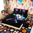 thumbnail image 2 of Erosebridal Neon Baseball Bats Queen Sheet Sets, Sport Bed Set for Boys and Girls, 4pcs, 1 Flat Sheet, 1 Fitted Sheet and 2 Pillowcases, 2 of 6