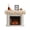 DarkOrange, variant on Fall Botanical Fireplace Mantel Scarf Cover 60"Wx17"L,Fireplace Mantel Shelf Top Runner,Pumpkins Floral Autumn Farmhouse Mantle Dresser Scarves Table Runner for Holiday Party Living Room Decorations