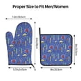 thumbnail image 3 of KLL New-York City Pattern Oven Mitts and Pot Holders 2pcs Sets for Kitchen, Oven Mitt Heat Resistant 536°F, Oven Gloves for Kitchen,Cooking and Baking, 3 of 7
