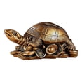 thumbnail image 1 of Estatua de tortuga de resina, colección de mesa, adorno, artesanía, figura creativa de animal Bronce, 1 of 8
