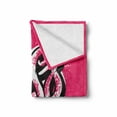 thumbnail image 2 of Kiss Me Soft Flannel Fleece Throw Blanket, Modern Hand Drawn Brush Calligraphy Words with Pink Shade Backdrop, Cozy Plush for Indoor and Outdoor Use, 60" x 80", Hot Pink Black and White, by Ambesonne, 2 of 6