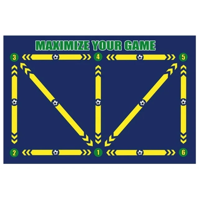 Cheap!Maojin Alfombrilla de entrenamiento para pasos de fútbol, ayuda para regatear silenciosa y absorbente, control de balón de regateo antideslizante, alfombrilla para pasos de fútbol
