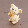 thumbnail image 5 of Ratón de la fortuna, animal pequeño, decoración de micropaisaje, joyería suculenta, lingote, moneda de oro, ratón, decoración de resina, 5 of 5